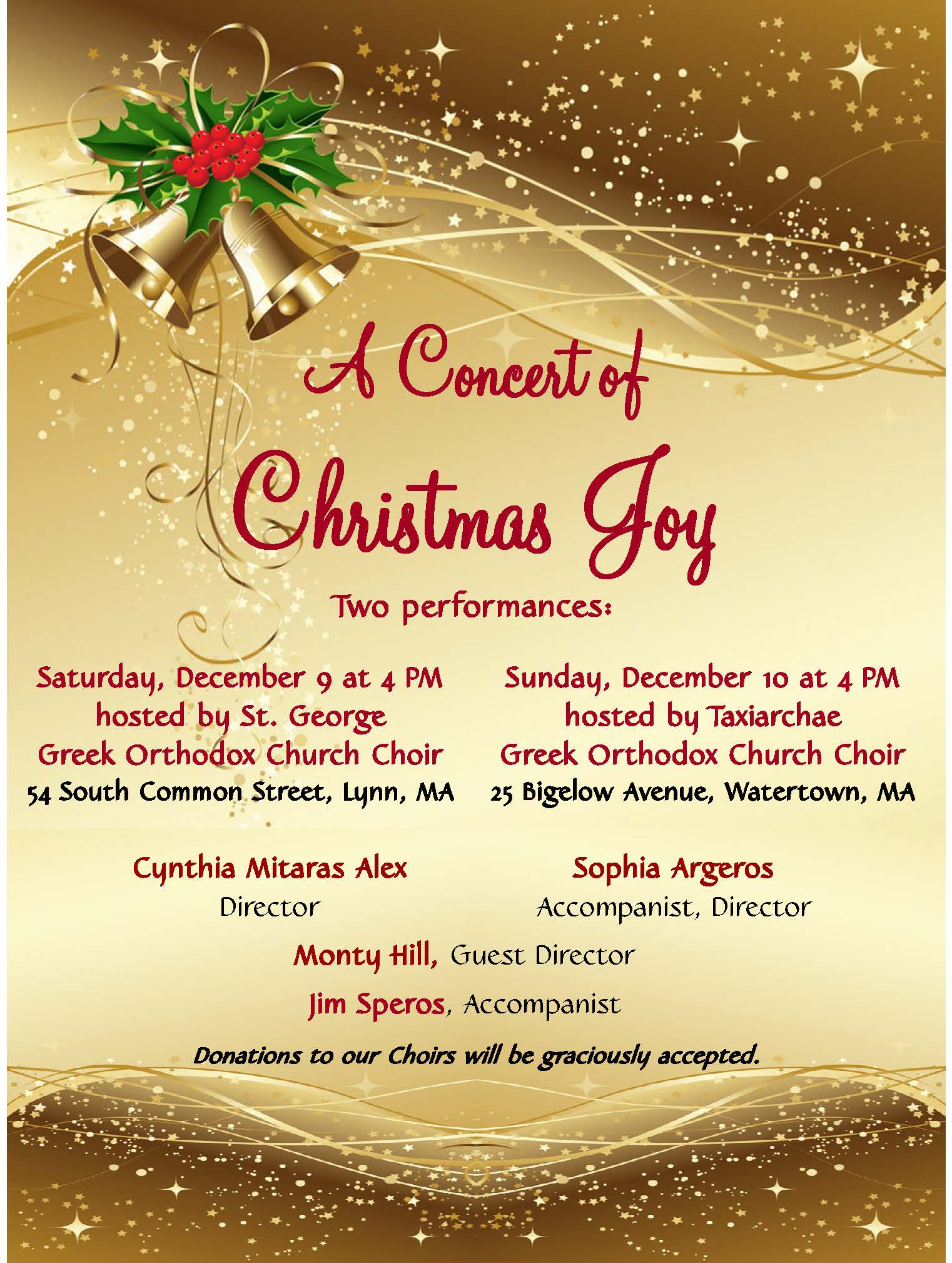 CHOIR CHRISTMAS CONCERTS