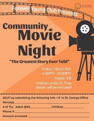 FOREVER YOUNG - COMMUNITY MOVIE NIGHT